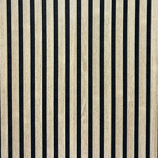 Acoustic Slatted Wall Panel 240cm x 60cm - Range of Colours