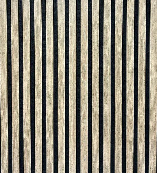 Acoustic Slatted Wall Panel 240cm x 60cm - Range of Colours