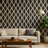 Pack Of x4 Wave Acoustic Slatted Wall Panels Oak 240cm x 60cm