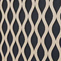 Pack Of x4 Wave Acoustic Slatted Wall Panels Oak 240cm x 60cm