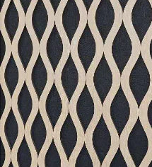 Pack Of x4 Wave Acoustic Slatted Wall Panels Oak 240cm x 60cm