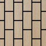 Acoustic Slatted Wall Panels Oak Vertical Bricks Pack Of x4 240 x 60cm