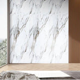 Pack Of x4 White Gold Marble PVC Waterproof Wall Panels 240x60cm