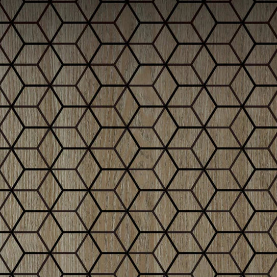 Acoustic Slatted Wall Panels Walnut Blocks Pack Of x4 240 x 60cm