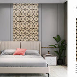 Acoustic Slatted Wall Panels Oak Blocks Pack Of x4 240 x 60cm