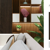 Acoustic Slatted Wall Panels Pack Of x4 240cm x 60cm - Range of Colours