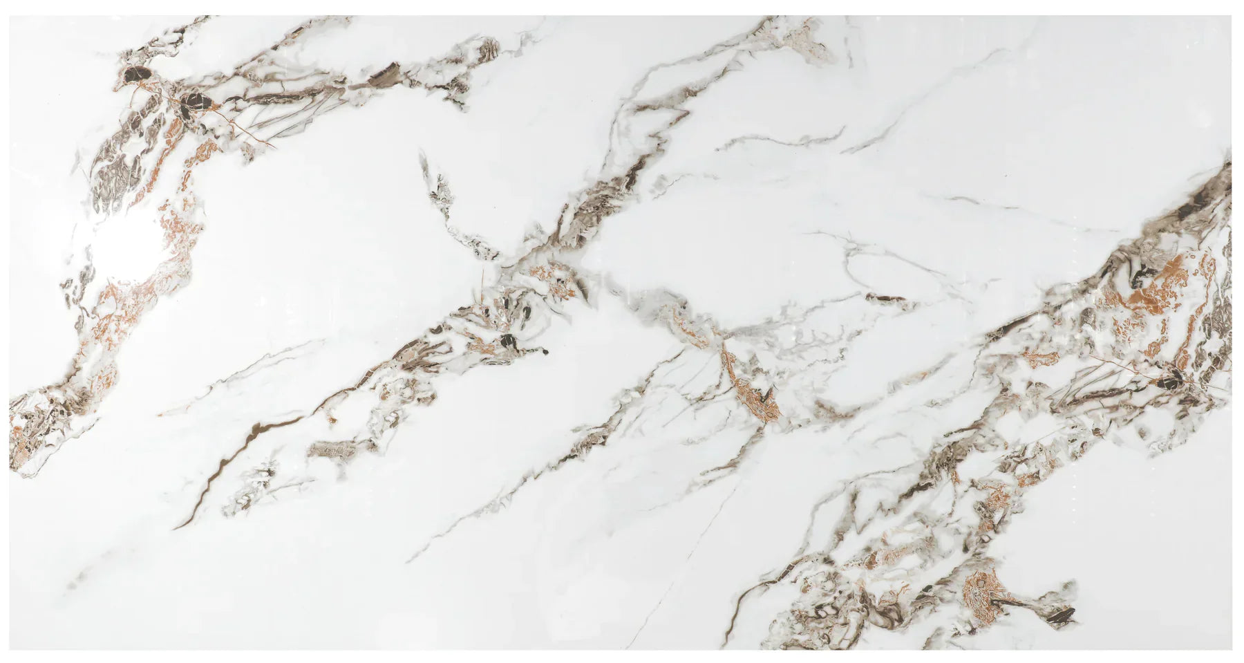 Orion Gold 180cm Dining Table with White/Gold Sintered Stone Top