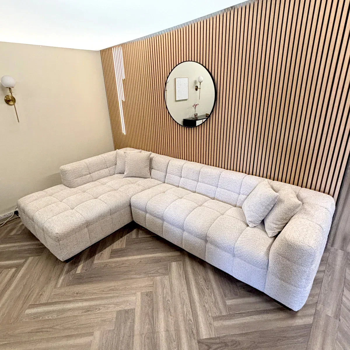 Acoustic Slatted Wall Panels Pack Of x4 240cm x 60cm - Range of Colours