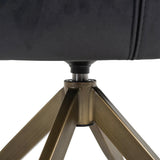 Richmond Interiors Aline Swivel Chair in Khaki Velvet