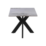 Regent 180cm White Ceramic Marble Dining Table