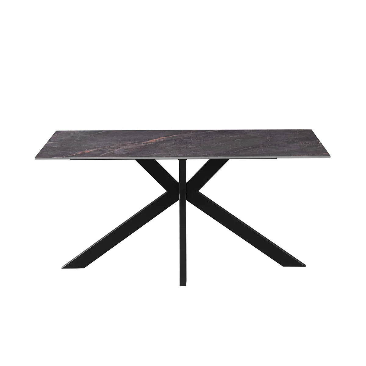 Regent 180cm Grey Ceramic Marble Dining Table