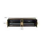 Richmond Ironville Golden 4 Door TV Unit - Belmont Interiors.