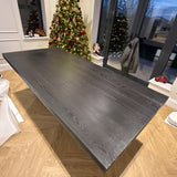 Berkeley Designs Sorrento Textured Dark Oak Dining Table With Chairs