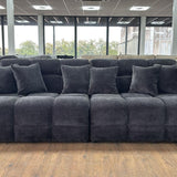 The Bubble Charcoal Black Boucle Cloud Fabric 4 Seater Sofa