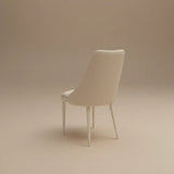 Ella Beige PU Leather Dining Chairs - Pairs