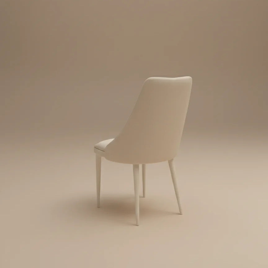 Ella Beige PU Leather Dining Chairs - Pairs - 2 Colours