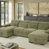 Hudson Luxury U Shape Corner Sofabed