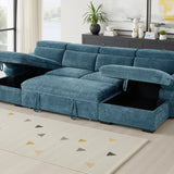 Hudson Luxury U Shape Corner Sofabed