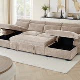 Hudson Luxury U Shape Corner Sofabed