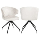 Richmond Interiors Milly Biscotti Swivel Dining Chair
