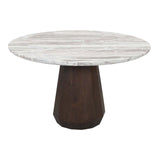 Richmond Interiors Oberoy Blush Beige Round 130cm Dining Table