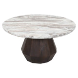 Richmond Interiors Oberoy Blush Beige Round Coffee Table