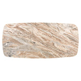Richmond Interiors Bottega Blush Beige Marble 220cm Oval Dining Table