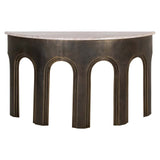 Richmond Interiors Sanchis Brass Antique Console Table