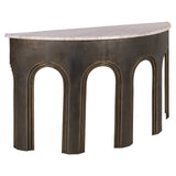 Richmond Interiors Sanchis Brass Antique Console Table