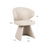 Richmond Interiors Zenith Dining Chair Biscotti