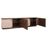 Richmond Interiors Willox Brown 4 Door TV Unit