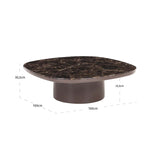 Coffee table Almundi chocolat brown
