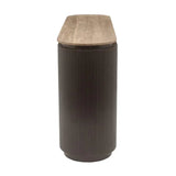 Richmond Interiors Russo Brown Ribbed 4 Door Sideboard