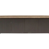 Richmond Interiors Russo Brown Ribbed 4 Door TV Unit