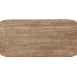 Richmond Interiors Russo Ribbed Brown Console Table