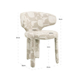 Richmond Interiors Viola Natural Oasis Fabric Dining Chair