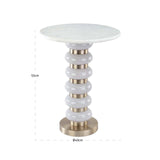 Richmond Interiors Villeray white End Table