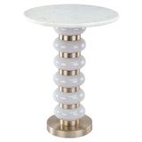 Richmond Interiors Villeray white End Table