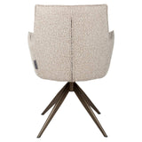 Richmond Interiors Dakota Natural Chunky Swivel With Arm Dining Chair