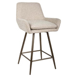 Richmond Interiors Linsey Natural Chunky Swivel (Set of 2) Counter Stool