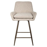 Richmond Interiors Linsey Natural Chunky Swivel (Set of 2) Counter Stool