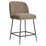 Richmond Interiors Pullitzer Brown Tweed Counter Stool
