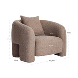 Richmond Interiors Tuscany Mocca Chunky Lounge Chair