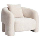 Richmond Interiors Tuscany Beige Blockweave Lounge Chair