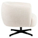 Richmond Interiors Estelle Beige Blockweave Swivel Lounge Chair