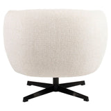 Richmond Interiors Estelle Beige Blockweave Swivel Lounge Chair