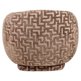Richmond Interiors Negreslo Brown Labyrinth Swivel Lounge Chair