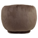 Richmond Interiors Negreslo Brown Fluffy Swivel Lounge Chair