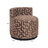 Richmond Interiors Franny Brown Labyrinth Lounge Chair