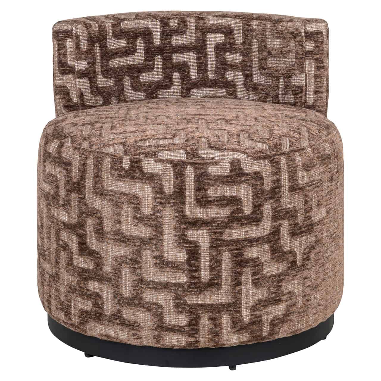 Richmond Interiors Franny Brown Labyrinth Lounge Chair